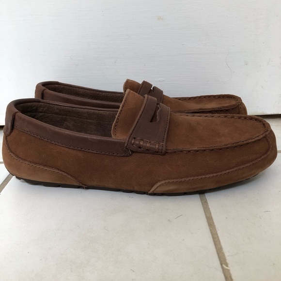 NWT UGG Tucker Twin Soles Driving Shoes in Chestnut Brown main image 4